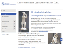 Tablet Screenshot of lml.badw-muenchen.de